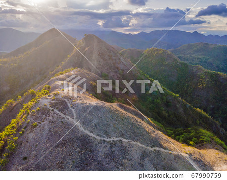 Beautiful mountains at sunset, Vietnam, Nha Trang 67990759