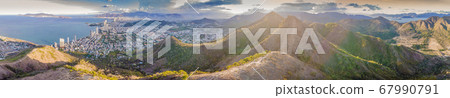 Panoramic daytime view of Nha Trang city, popular tourist destination in Vietnam Panoramic daytime view of Nha Trang city, popular tourist destination in Vietnam 67990791