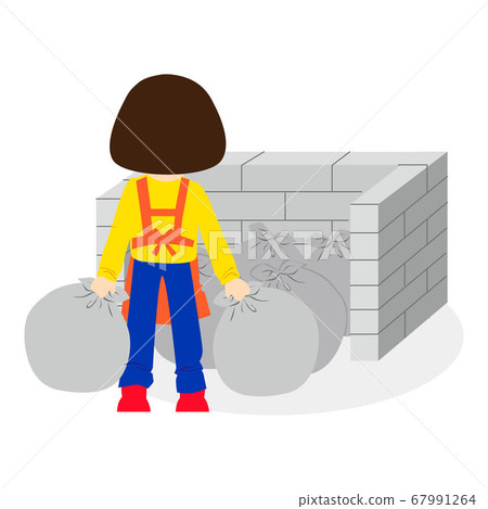 Woman doing housework 67991264