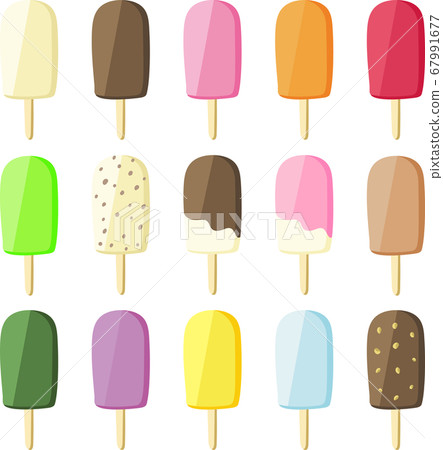 Colorful Ice Bar Vector Illustration B 67991677