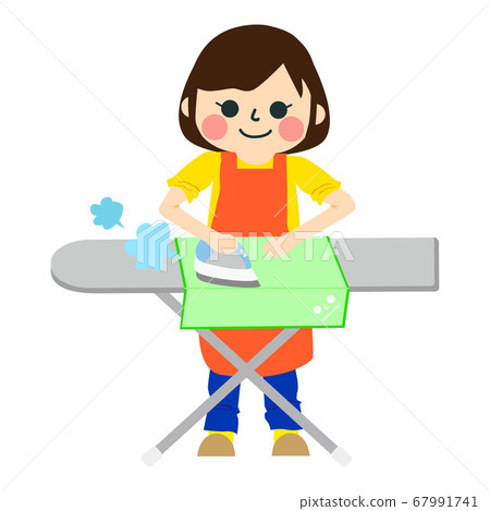 Woman doing housework 67991741