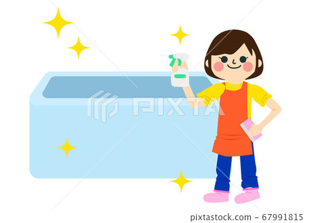 Woman doing housework 67991815