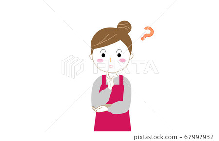 I wonder what? Mother wondering 67992932