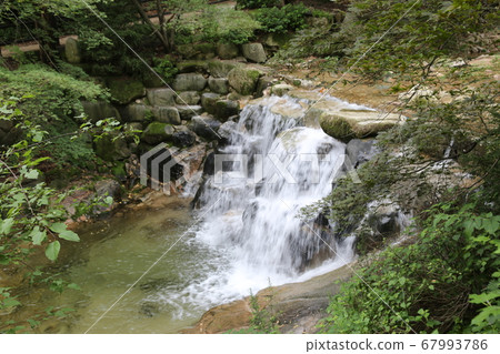 Bukhansan. National park. Waterfall. Valley 67993786