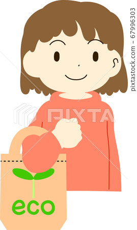 Eco bag housewife ecology nature conservation shopping reuse Eco bag housewife ecology nature conservation shopping reuse 67996303