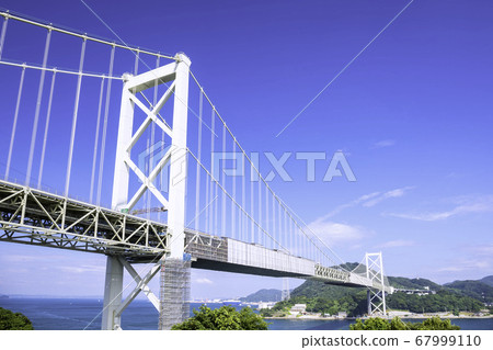 Kanmon Bridge A Symbol Of The Kanmon Straits Stock Photo