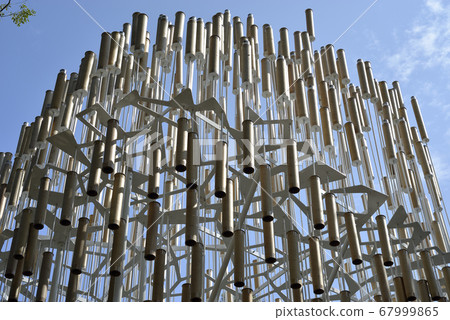 Park green building concept and trees 67999865