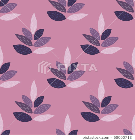 Leaves silhouette seamless floral pattern. Botanic 68000718