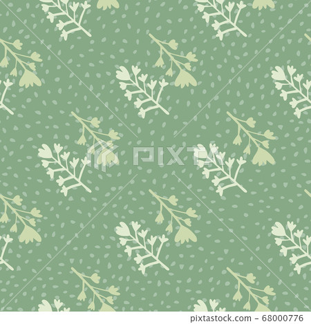 Floral abstract silhouettes seamless doodle Floral abstract silhouettes seamless doodle 68000776