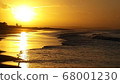 Sunset on the beach of mozambique 68001230