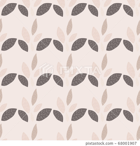Leaves ornament botanic seamless pattern. Light 68001907
