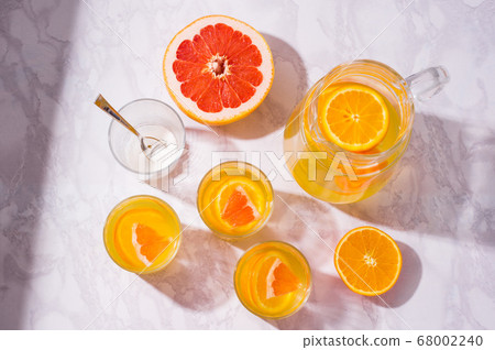 Summer drink. Orange and Grapefruit refreshing Summer drink. Orange and Grapefruit refreshing 68002240