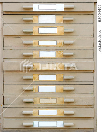 Old wooden cabinet with drawers Old wooden cabinet with drawers 68004492