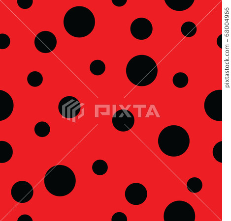 Ladybug pattern; Seamless vector 68004966