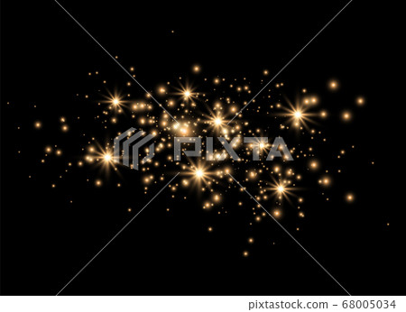 Golden dust sparks. Golden dust sparks. 68005034