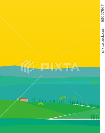 Val d'Orcia val d'orcia Tuscany toscana summer dusk 68007967