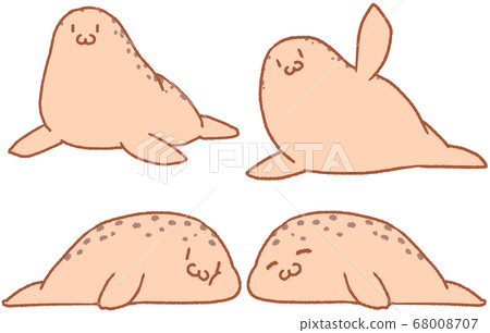 4 pastel seals (orange) 4 pastel seals (orange) 68008707