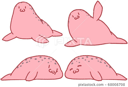 4 pastel seals (red) 4 pastel seals (red) 68008708