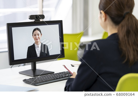 在線面試網頁求職形象 在線面試網頁求職形象 68009164