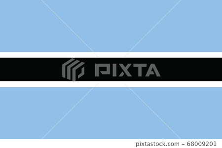 Botswana flag vector graphic. Rectangle Batswana Botswana flag vector graphic. Rectangle Batswana 68009201