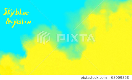 Yellow and sky blue wallpaper Yellow and sky blue wallpaper 68009868