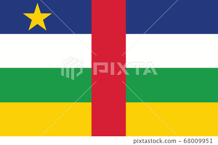 Central African Republic flag vector graphic. 68009951