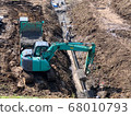 Culvert pipe installation work 68010793