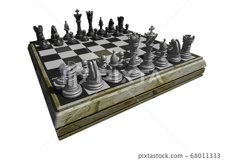 Chess (CG: transparent material) - Stock Illustration [68011333] - PIXTA