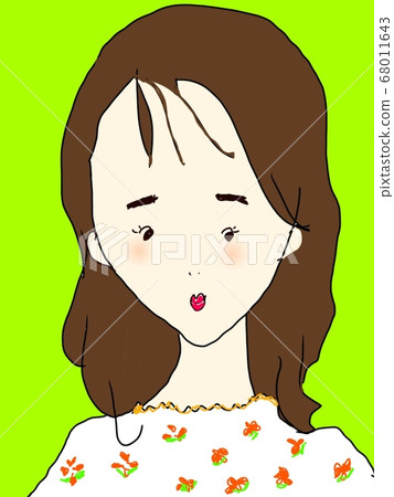 Cute and fashionable girl 68011643