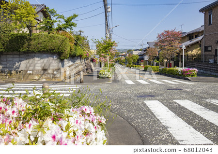 Spring residential area Spring residential area 68012043