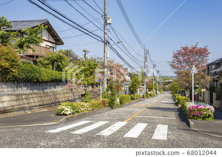 Spring residential area Spring residential area 68012044