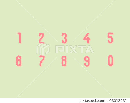 手寫數字 手寫數字 68012981
