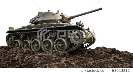Heavy armor military tank isolated Heavy armor military tank isolated 68013211