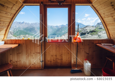mountain bivouac (free sleeping shelter) in the italian alps 68015035