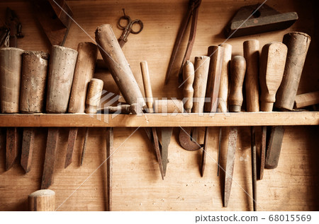 Old vintage carpenter tools 68015569