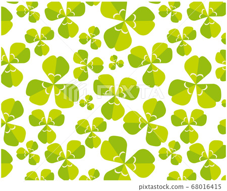 Background image of a three-leaf clover Vector illustration of a colorful clover 68016415