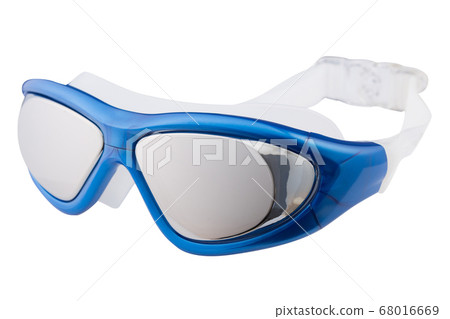 blue goggles for swimming in the pool or in the 68016669