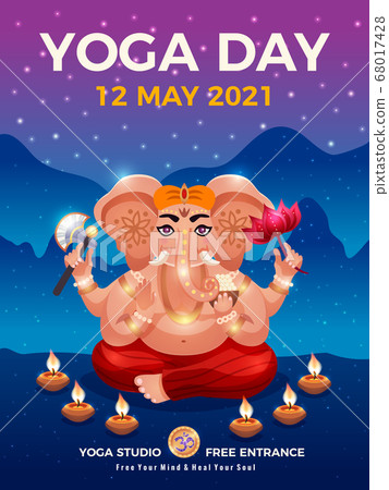 Yoga Day Poster  68017428