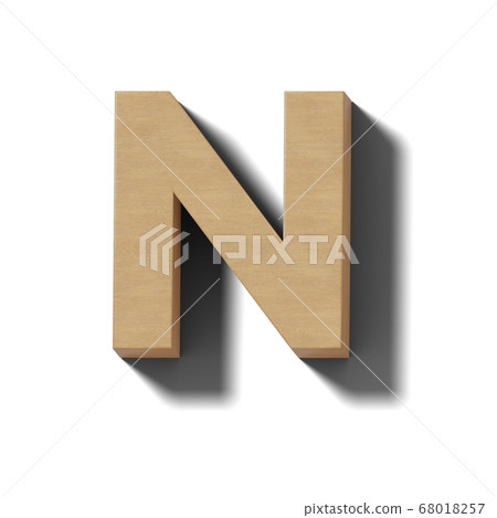 Image of alphabet made of wood 68018257
