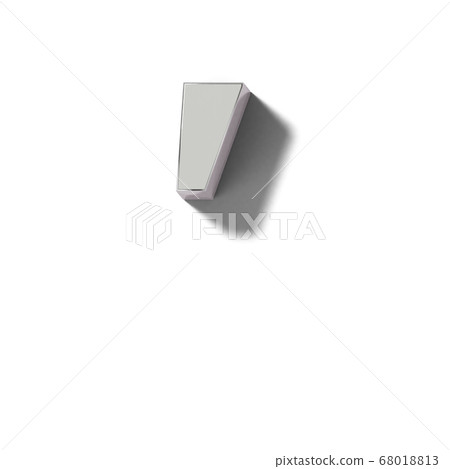 Realistic silver letter block apostrophe - Stock Illustration [68018813 ...