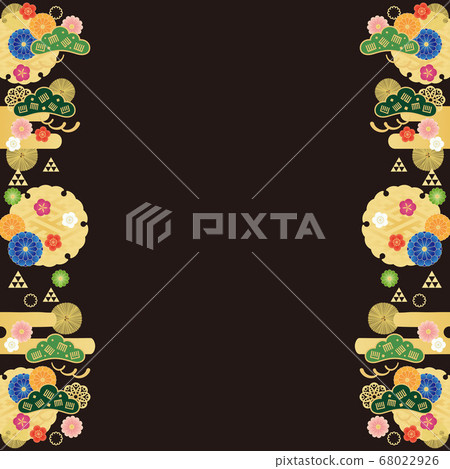 背景資料 秋天的日式風格9 2 插圖素材 圖庫