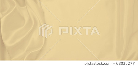 Smooth elegant golden silk or satin luxury cloth 68023277