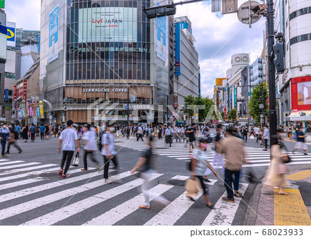 日本驚人的東京城市景觀！新近有472人的口罩在那片混亂的路口脫穎而出……＝ 8月1日 68023933