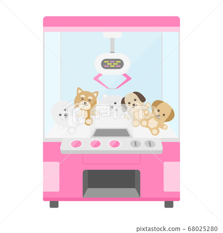 Illustration of crane game machine Illustration of crane game machine 68025280