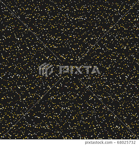Gold glitter Seamless pattern texture on a black - Stock Illustration ...