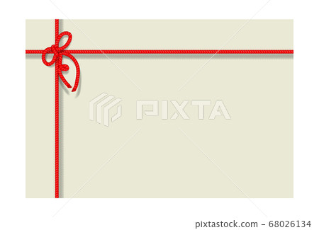 Card with bakers twine bow and Rope. 68026134