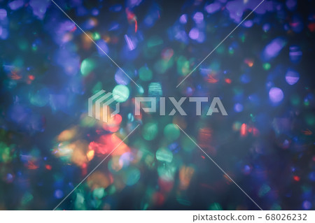 Defocused violet azure multicolored bokeh 68026232