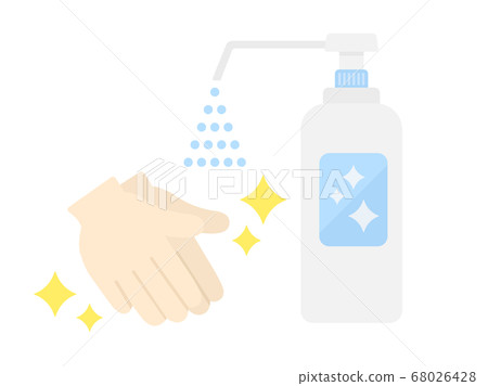 Hand sanitizer icon illustration 68026428