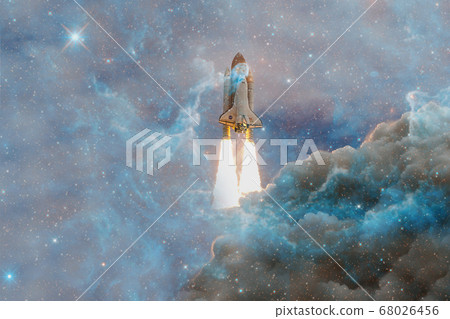 Space Shuttle Atlantis. Elements of this image furnished by NASA. Space Shuttle Atlantis. Elements of this image furnished by NASA. 68026456