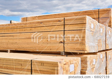 new wooden boards are packed for loading to the 68027159